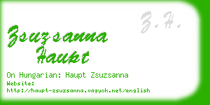 zsuzsanna haupt business card